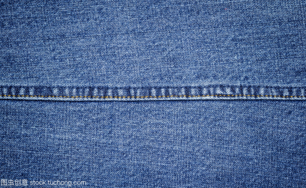 粗斜纹棉布牛仔裤的细节精髓 贴图接缝特写